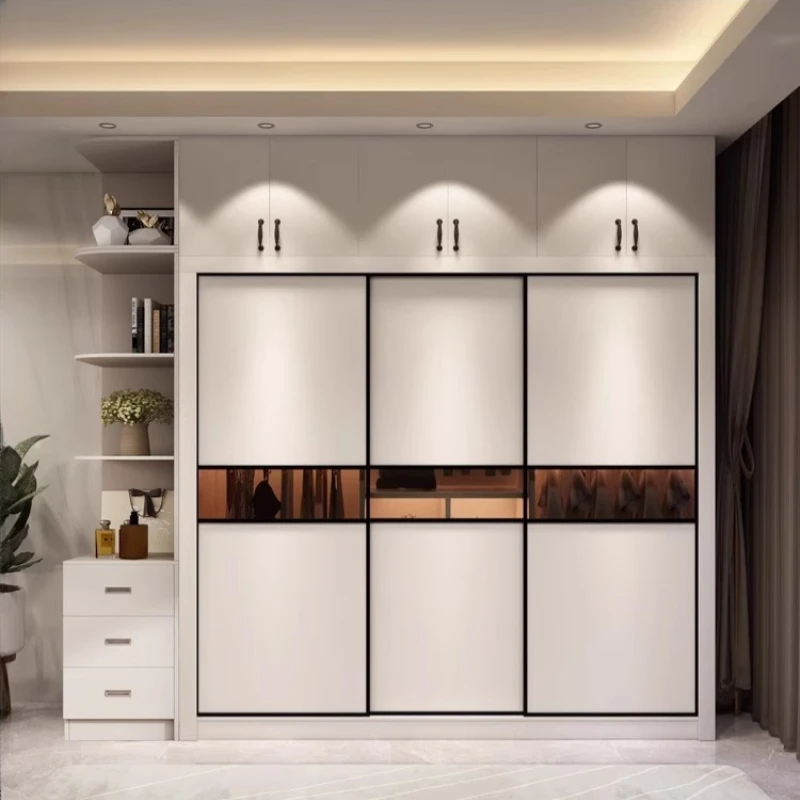 

Modern Wooden Wardrobe Space Saving Full Luxury White Designer Wardrobe Closet Storage Ropero De Tela Nordic Furniture Bedroom