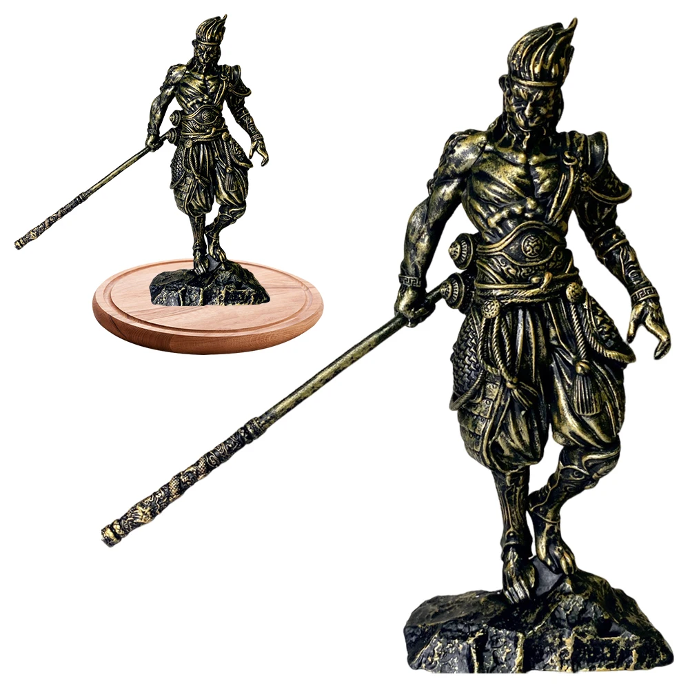 Винтажная модель Qitian Dasheng ручной работы Sun WuKong Обезьяна Король фигурки персонажей офисное настольное украшение домашний декор