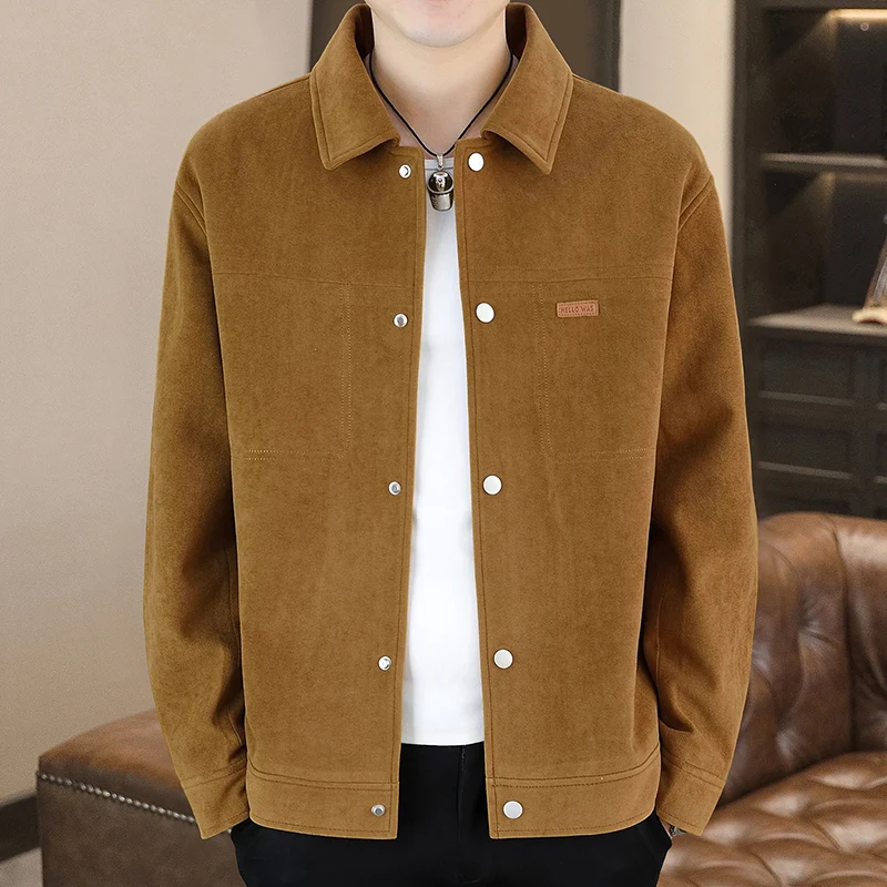 

High Quality Men's Casual Slim Fit Single Breasted Tops Jackets New 2026 Spring Autumn Youth Streetwear Fashion Coats Clothing