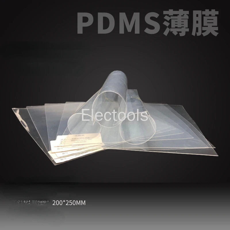 

Customized PDMS Silicone Film Silicone Film High Resilience Microfluidic Sensor Flexible Substrate Wearable Device