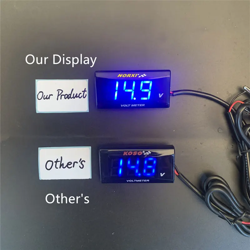 Motorcycle KOSO Voltmeter LED display for Scooter GY6 50 125 150 GP110 BWS125 RS100 and many motor