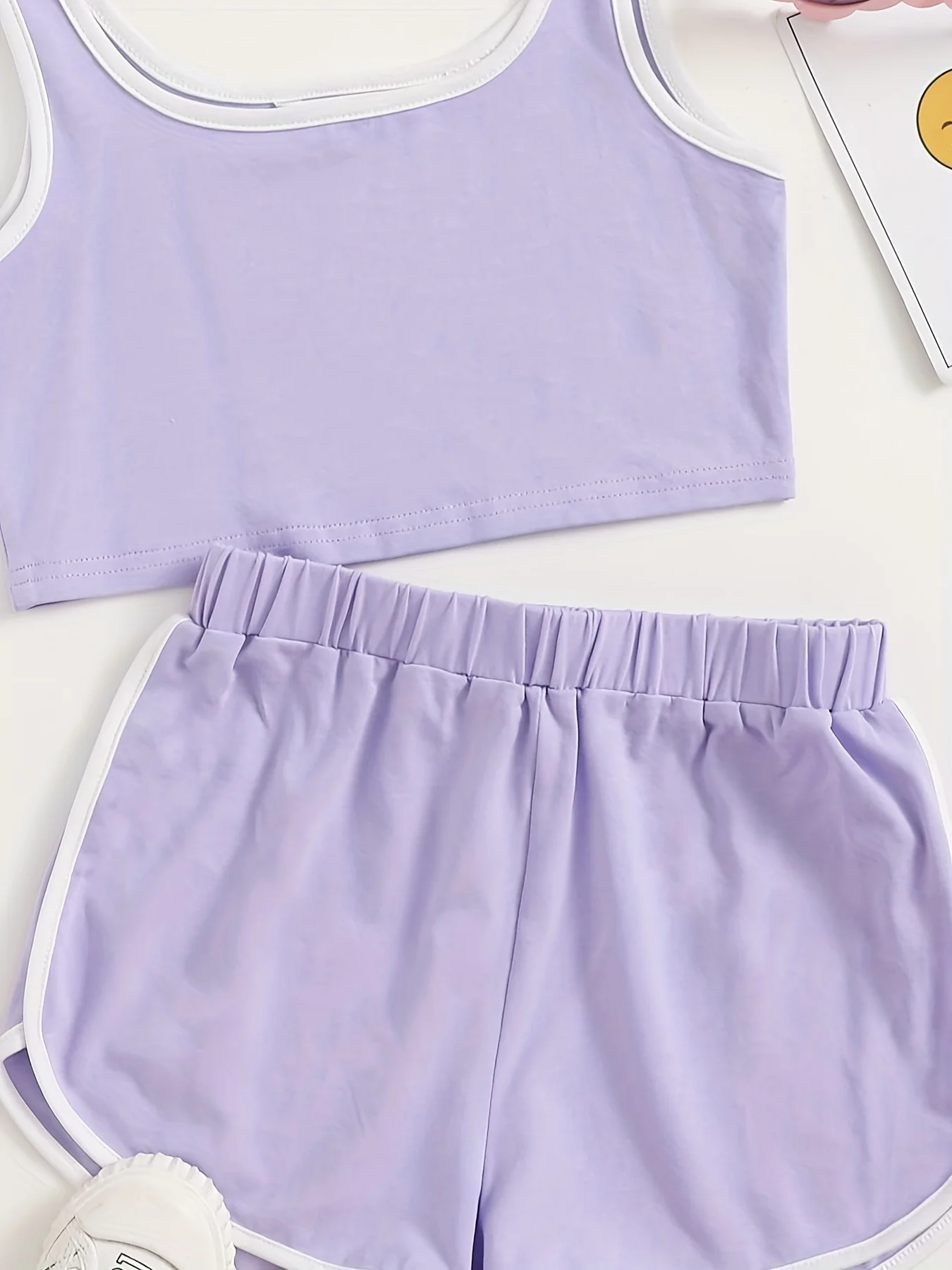 Shorts for girls in summer, new loose waist, high waist, wide legs, casual five part pants for little girls