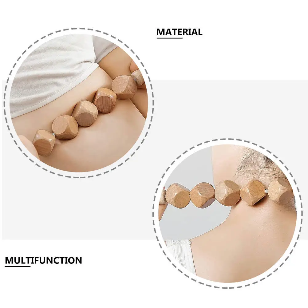 1Pcs Natural Wood Massage Rod for Deep Tissue Relief Acupressure Stick Body Massager Back Muscle Relaxation Therapy Tool view 5