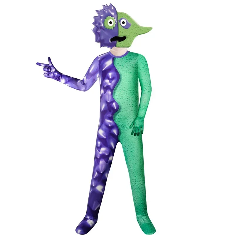 Carnival Cosplay Garten of Banban Costume, Green Jumbo, Ron Monster, Horror Game, Figure Clothing for Halloween, Kids Birthday Gifts