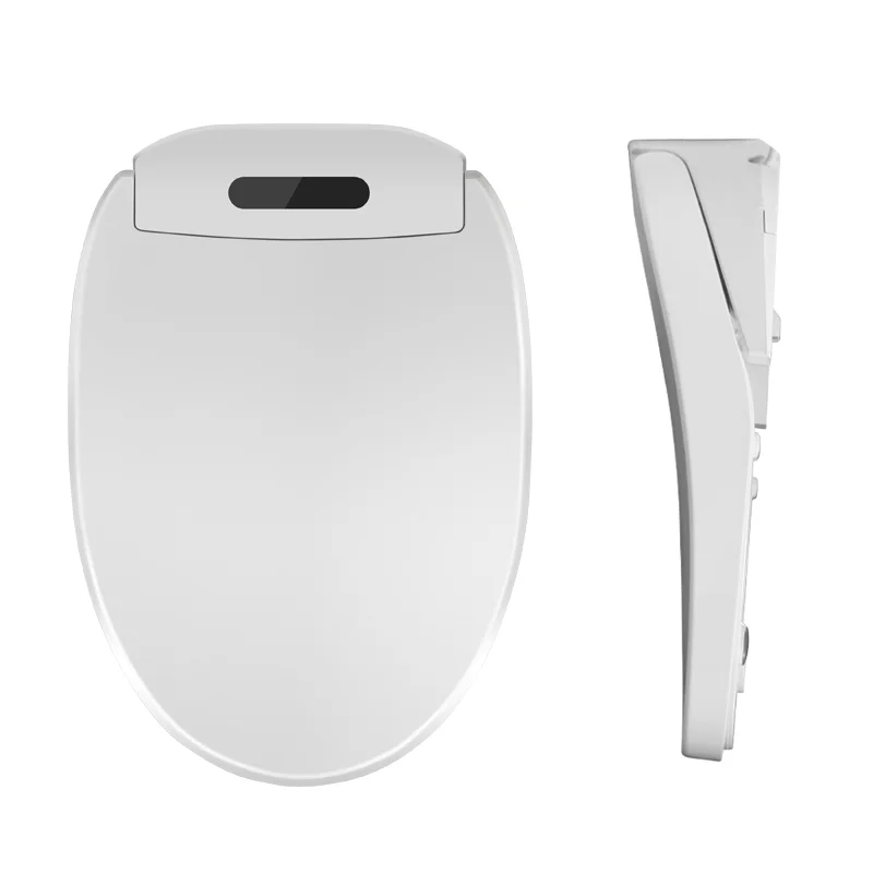 ZXHK Coprisedile WC universale dal design moderno per WC allungati, dimensioni 510 mm e 480 mm, con funzione bidet elettronici