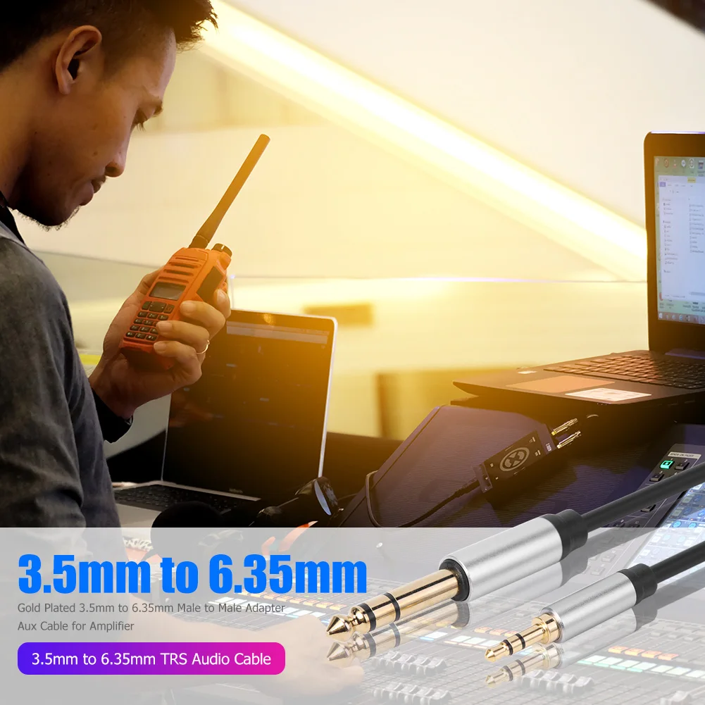 كابل محول سماعة رأس مطلي بالذهب ، مقبس ، مقبس ، محول ذكر إلى صوفي ، TRS ، مليون ، 1 متر ، مليون ، مليون ، m ، 3 متر