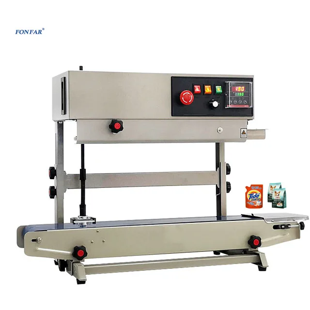110/220V Semi-Automatic Vertical Sealing Machine for Plastic Bags Cartons Continuous Band Welder Film Packaging Popular Sealer