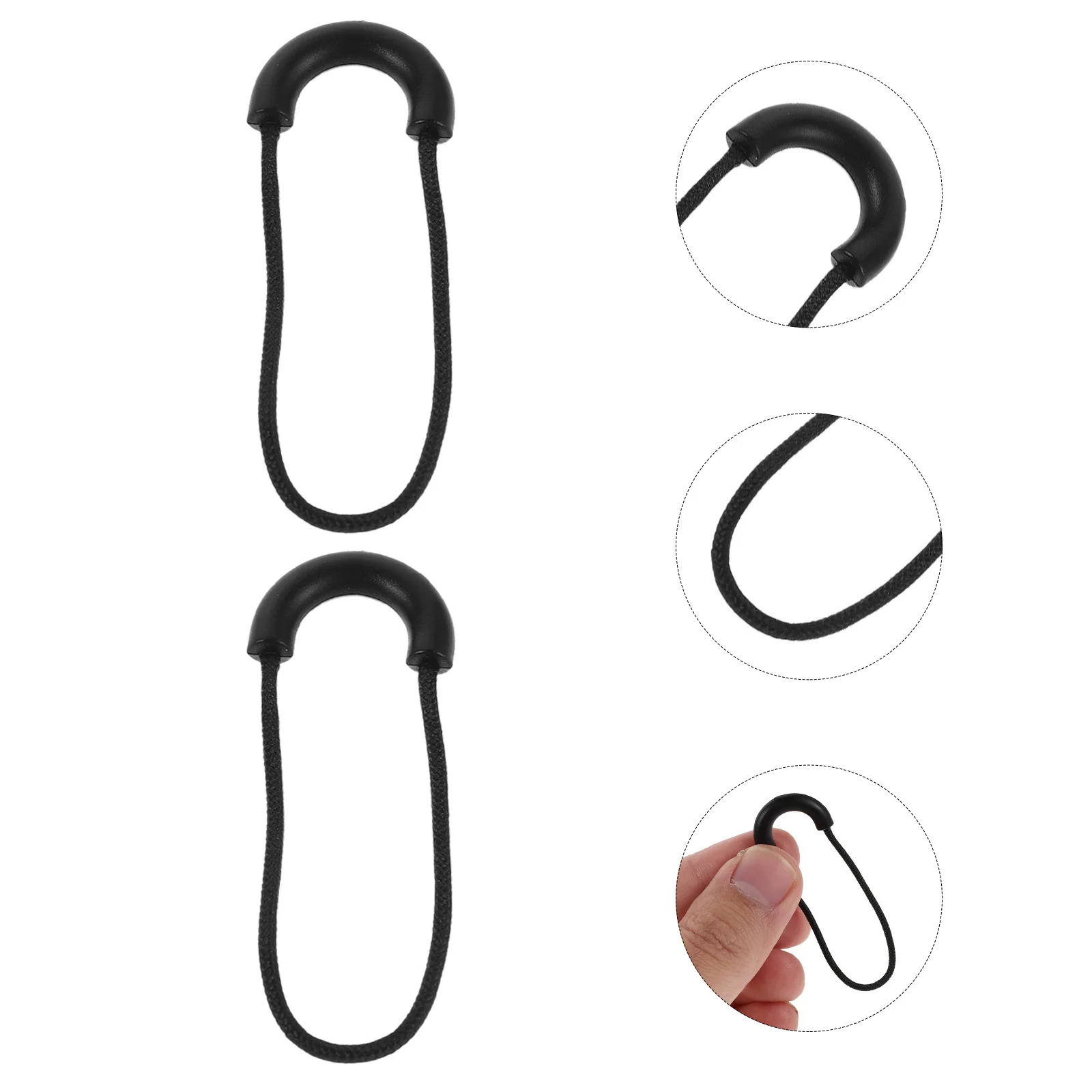 

100Pcs Zipper Accessories U Shape Detachable Cord Pulls Replacement Kit for Luggage Jackets Backpacks Suitcases Coats Bags Zip