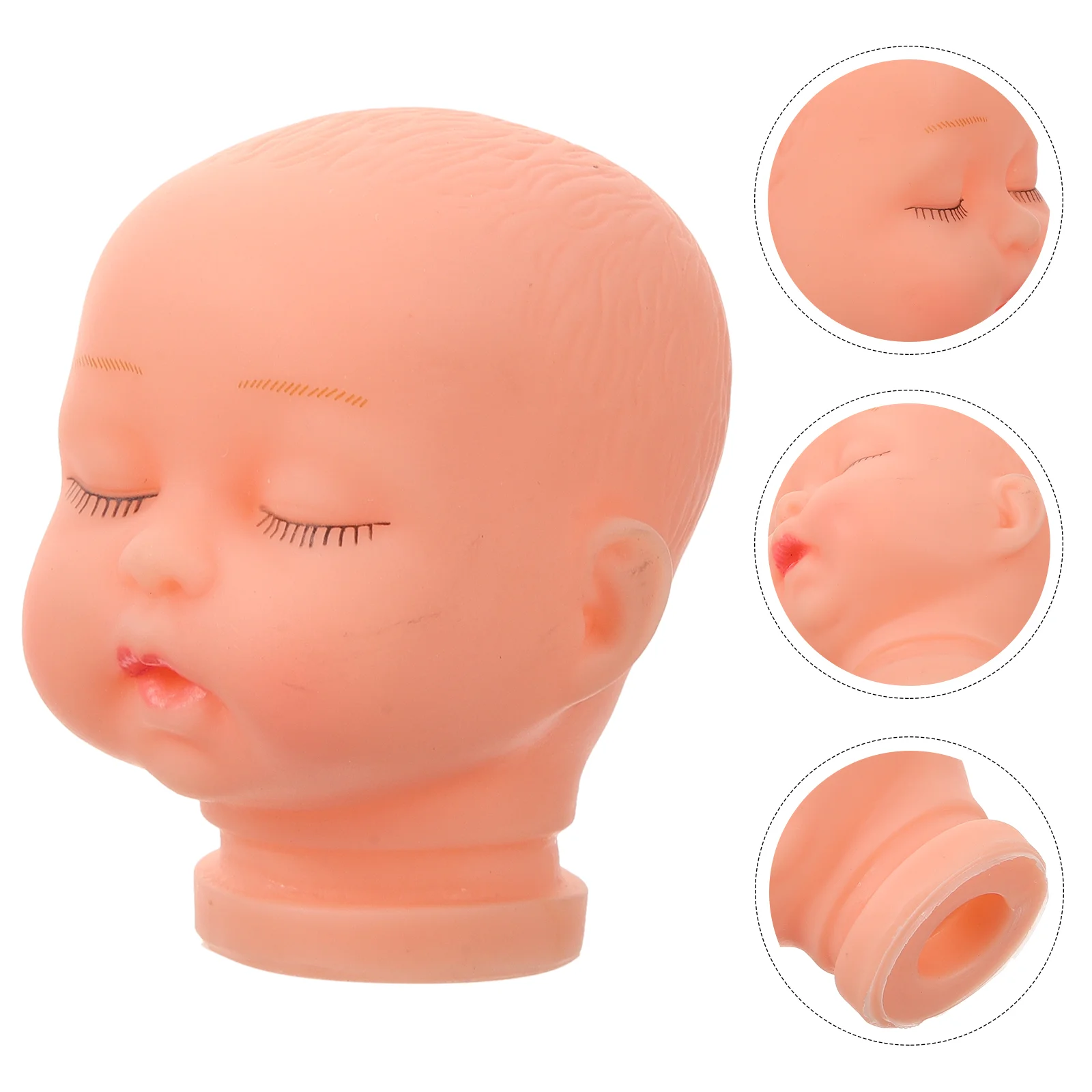 

Sleeping Baby Replacement Heads Dolls Simulation Babies DIY for Craft Delicate Accessories