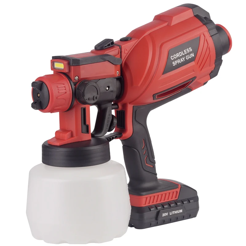 

Lithium Battery High-voltage Spray Gun Spray Paint Pot Paint Coating Latex Paint Sprayer with Lamp Power Spraying Machine