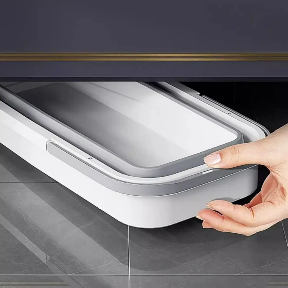 

Easy To Carry Rectangular Foldable Mop Bucket Large Reusable Laundry Barrel Plastic Portable Washing Basin Hotel