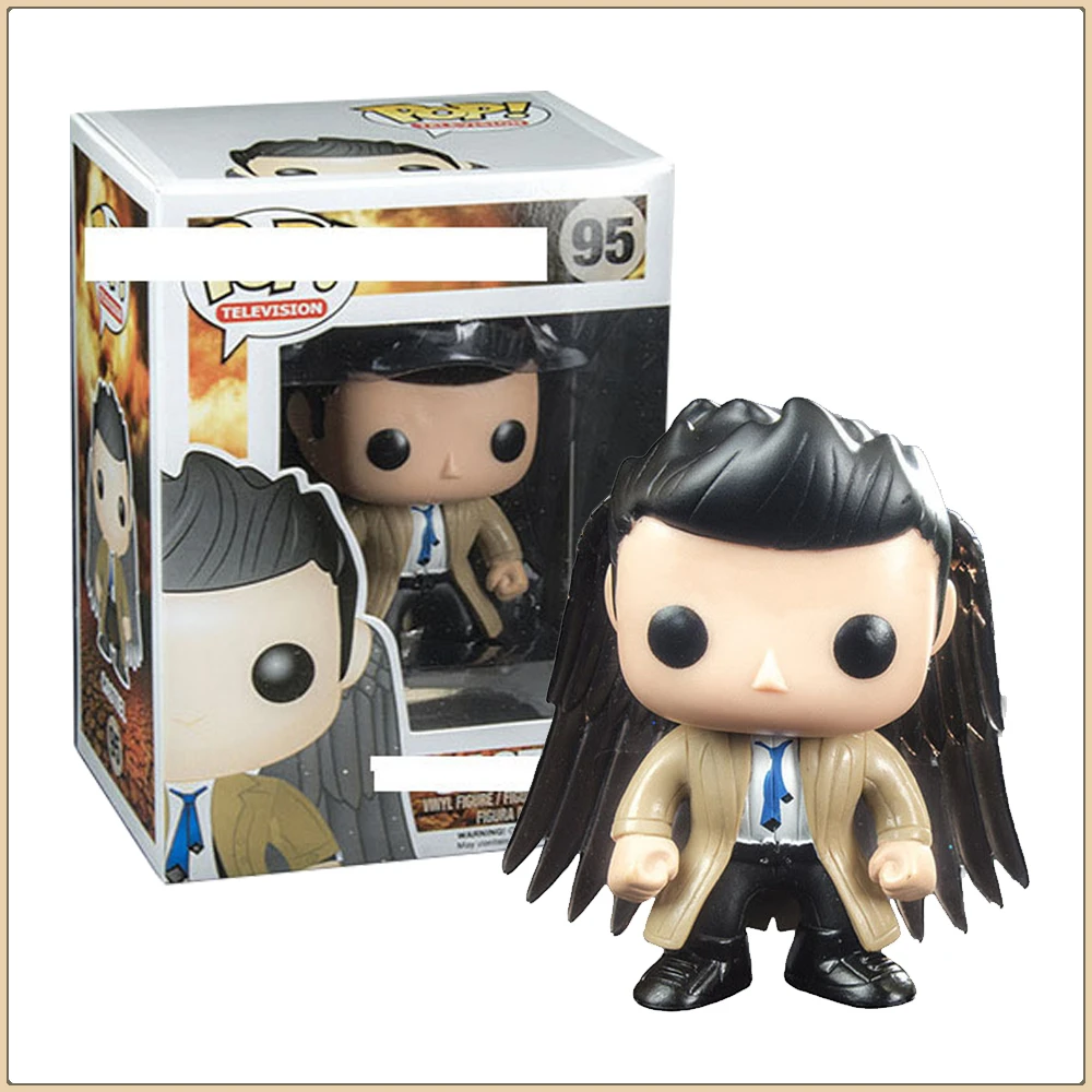 Funko Pop-figuras de acción sobrenaturales, Thriller mágico, serie de televisión Castiel, adorno de coche de escritorio, modelo de muñeca, regalo de Hobby para niños