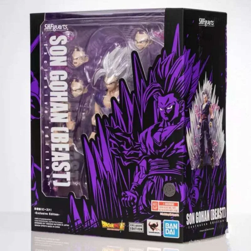 In Stock SHF Dragon Ball Exclusive: Son Gohan Beast Anime Action Figure PVC Movable Super Saiyan Model Edition  Toys Gifts