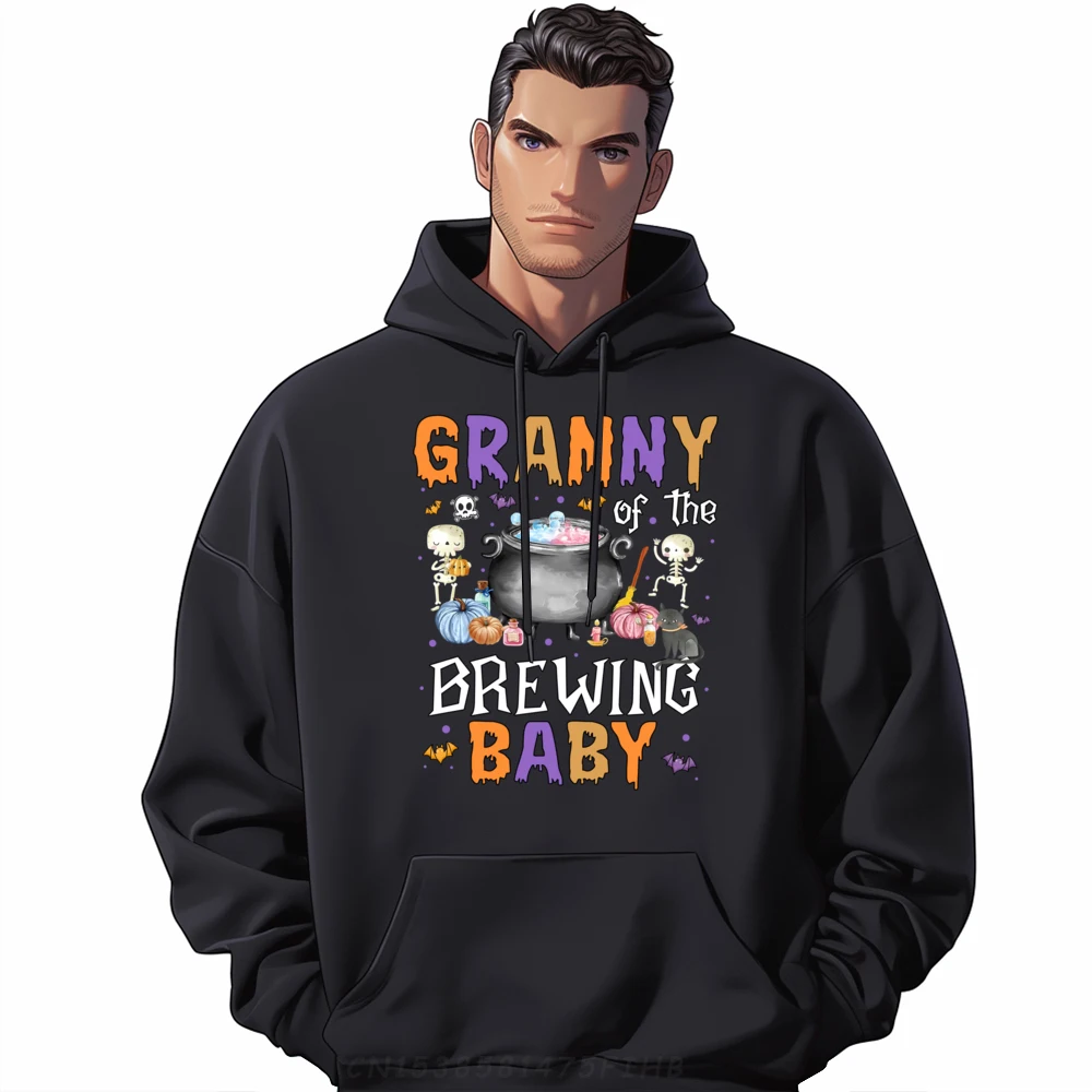 

Granny Of The Brewing Baby Hoodie Halloween Baby Shower Mens Clothing Plus Size Men's Polyester Sweater