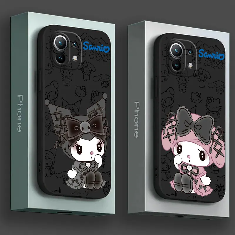 Чехол для телефона Sanrio Kuromi My Melody для Xiaomi Poco X7 F7 Pro X3 X5 X6 M5 M7 F6 Mi 15 Ultra 14T 13T 12T 11T 10T Pro 11 Lite Cover