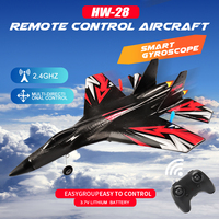 SU35 RC Airplane 2.4G 2CH Remote Control Glider SU27 EPP Foam Plane With LED Light Fixed Wing Electric Aircraft Toys for Child