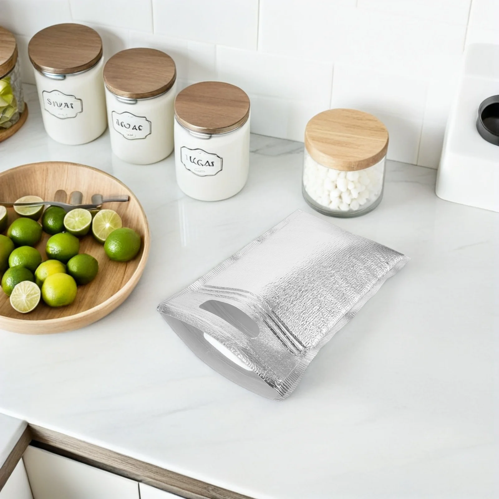 

10Pcs Insulated Aluminum Foil Bag - Lightweight Thermal Food Pouch for Picnic Outdoor Snacks Storage 30x20cm Reusable Sandwich