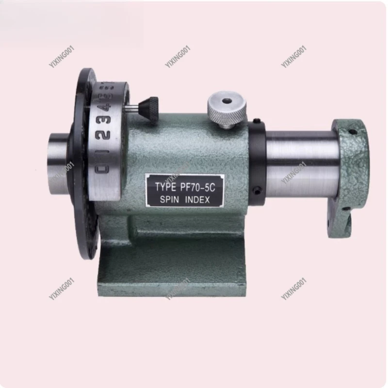 PF70-5C Simple Indexing Head Fast Aliquot Drilling Milling Tool with Chuck Connection