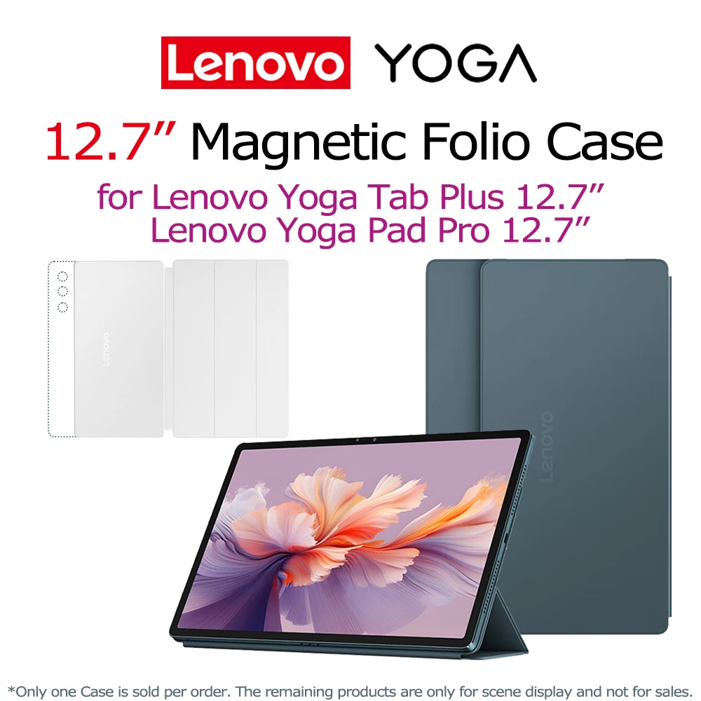 

Lenovo Magnetic Folio Case 12.7-inch for Lenovo Yoga Pad Pro 12.7’’ 2025 /Lenovo Yoga Tab Plus Protective Skin-friendly Feel PU