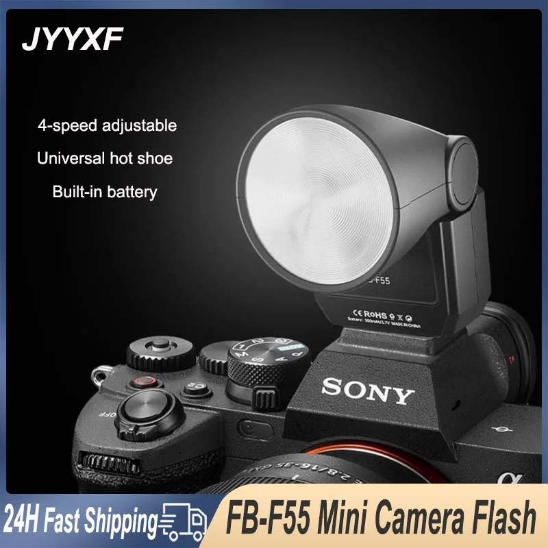 

JYYXF FB-F55 Mini Camera Flash Ultra-light Speedlite Photograph Video Light for Sony Canon Nikon Fuji DSLR Camera Live streaming