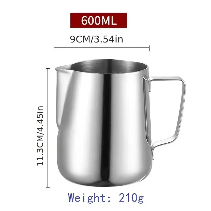 350/600/900 ml Milchkännchen Aufschäumen Krug Mit Skala Edelstahl Kaffee Tasse Krug Latte Espresso Dampfenden cappuccino Tasse
