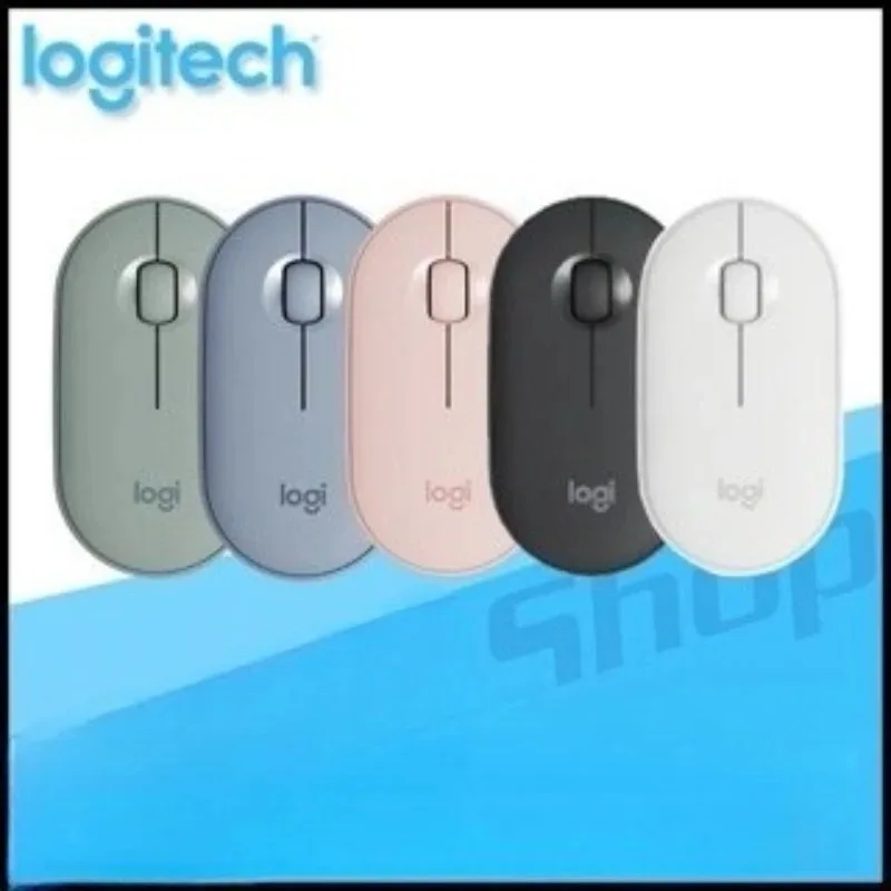 Logitech M350 Mouse wireless Bluetooth Clic silenzioso Sottile e portatile Funziona per Mac Windows Laptop PC Home Office Viaggi