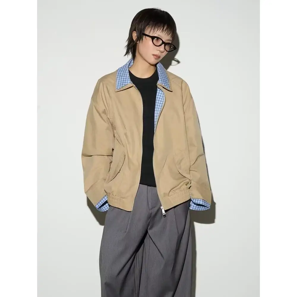 

Отро желтая клетчатая спецодежда для мужчин, весна-осень 23, новинка Sle, повседневная американская одежда небольшого размера