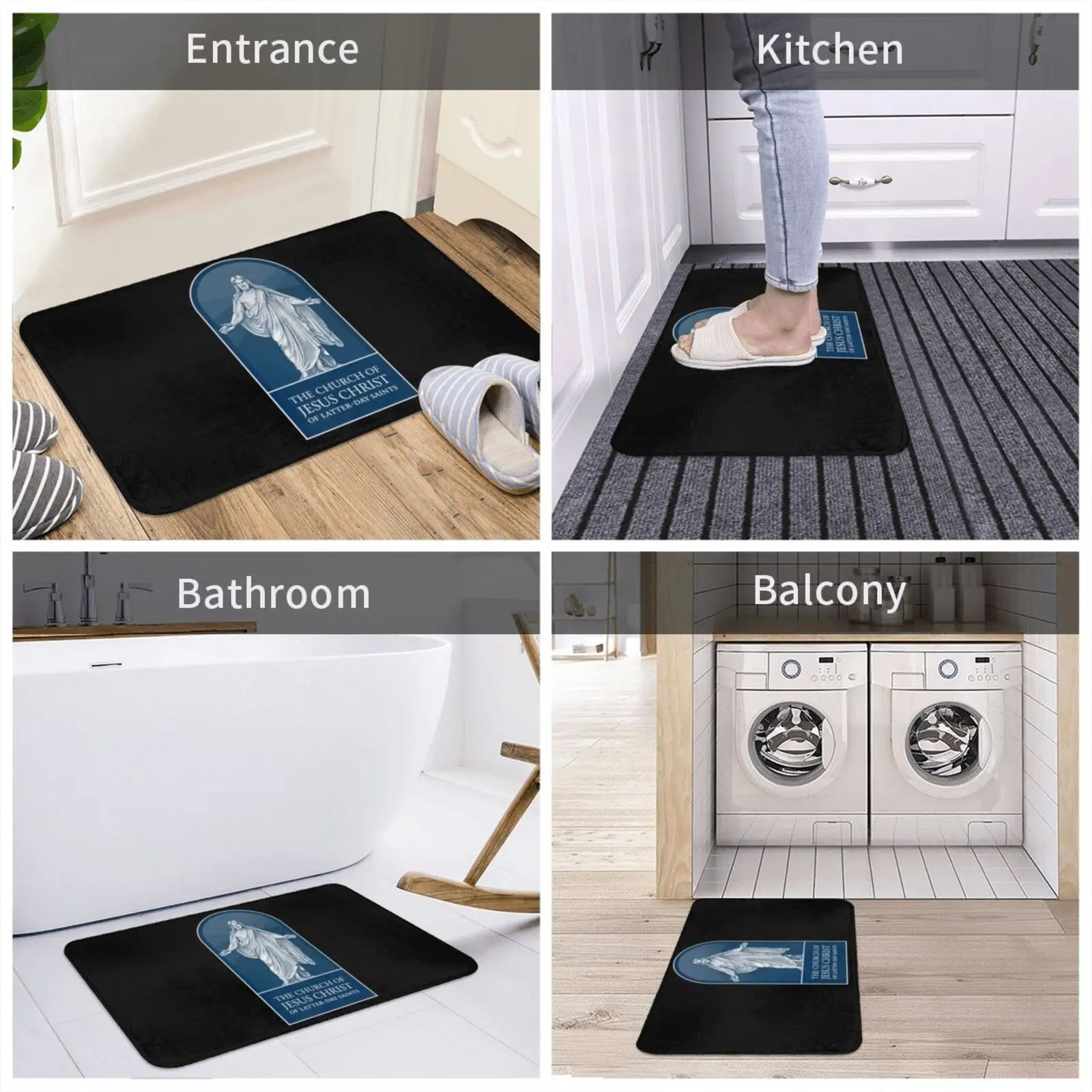 The Church Of Jesus Christ Of Latter-Day Saints-New Lds Logo Icon Trending | Sticker Mat Doorway Non-Slip Soft Water Uptake