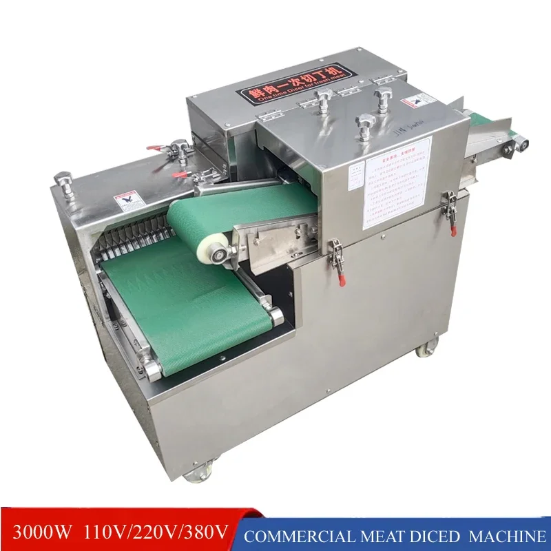 

Commercial Fresh Meat Slicer Cube Cutter Machine For Cutting Chicken Beef Duck Meat Cutting Machine