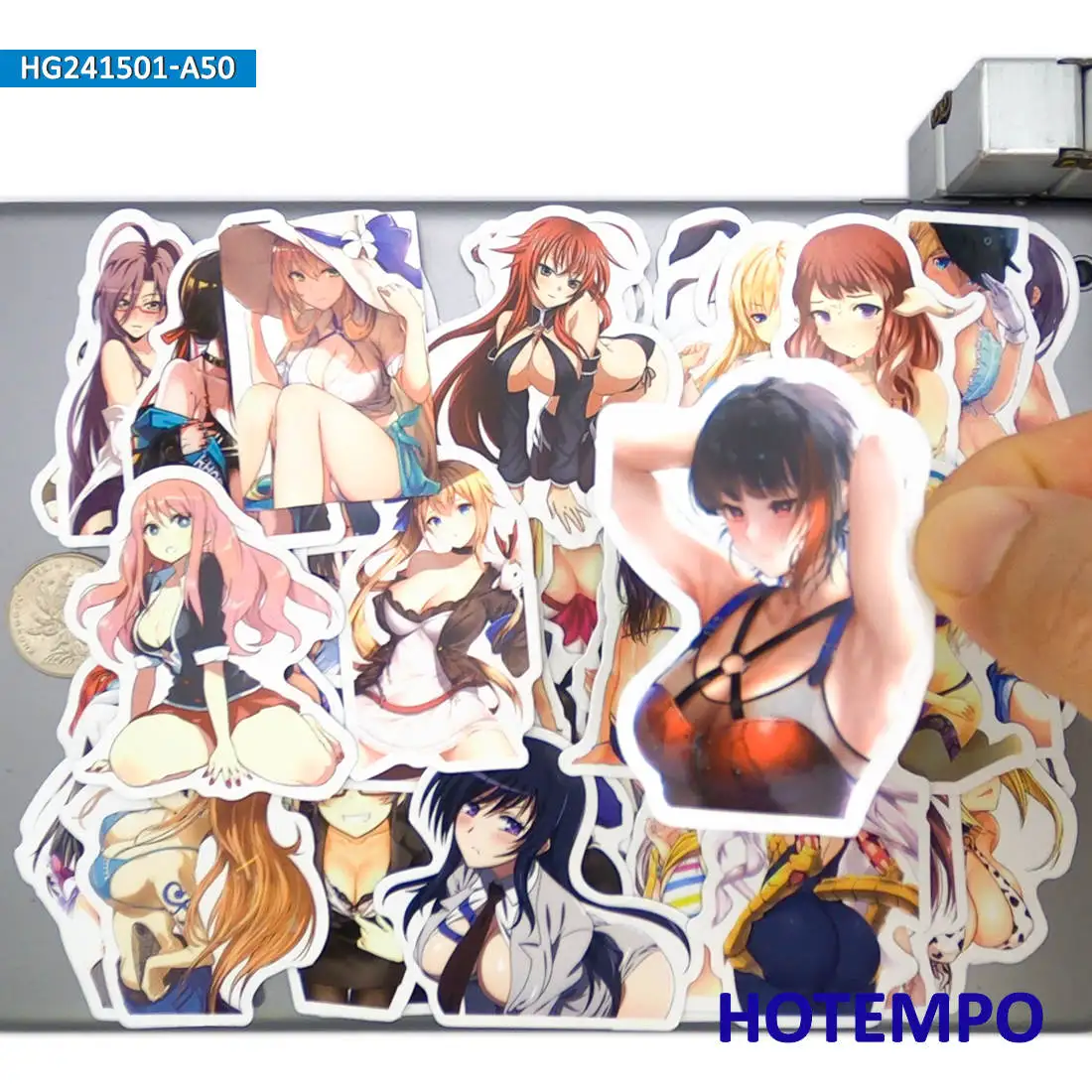 

20/30/50Pieces Kawaii Swimsuit Beauty Anime Sexy Girls Stickers for Phone Suitcase Motorcycle Car Bike Skateboard Laptop Sticker