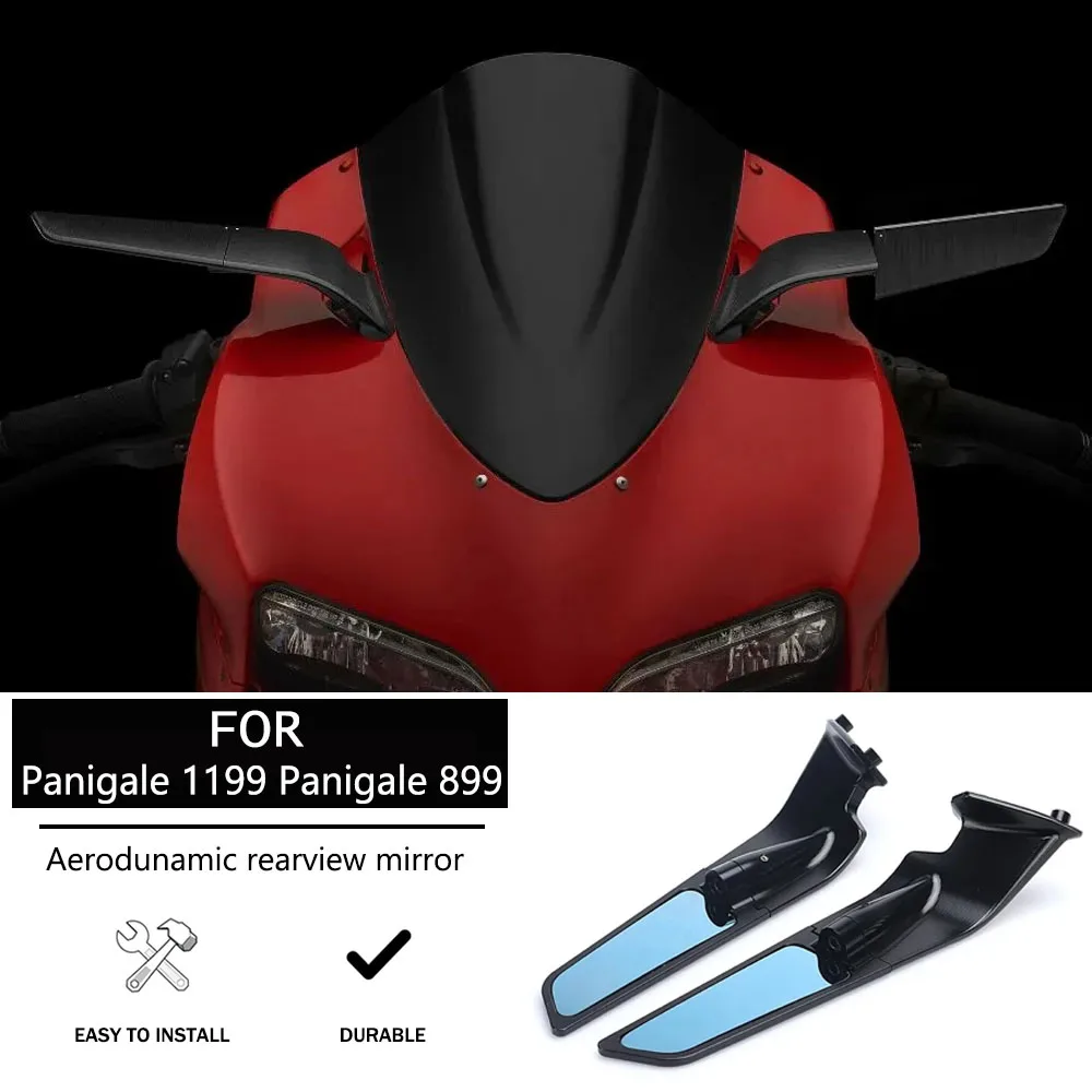 

PANIGALE 899 ABS 2013-2015 Motorcycle Mirror Wind Wing Adjustable Rotating Rearview Mirror For Ducati Panigale 1199 S Tricolore