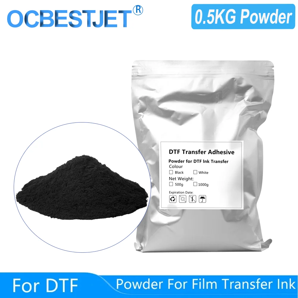 0.5KG Black Magic DTF Powder For Direct Transfer Film Printing For DTF Ink Printing PET Film Printing And Transfer