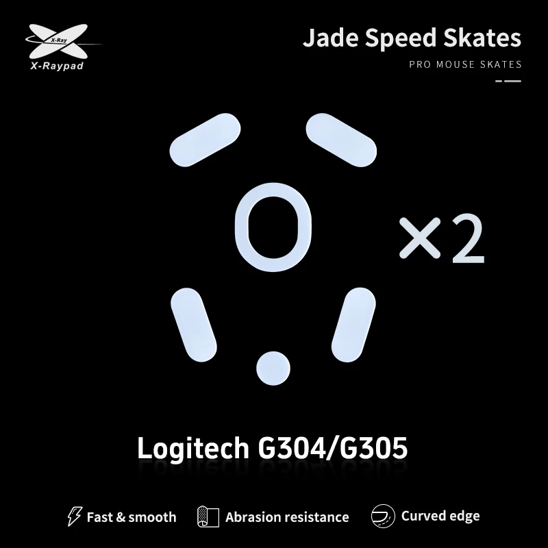 X-Raypad Jade Speed Mouse Skates for Logitech G304/G305 Lightspeed Wireless