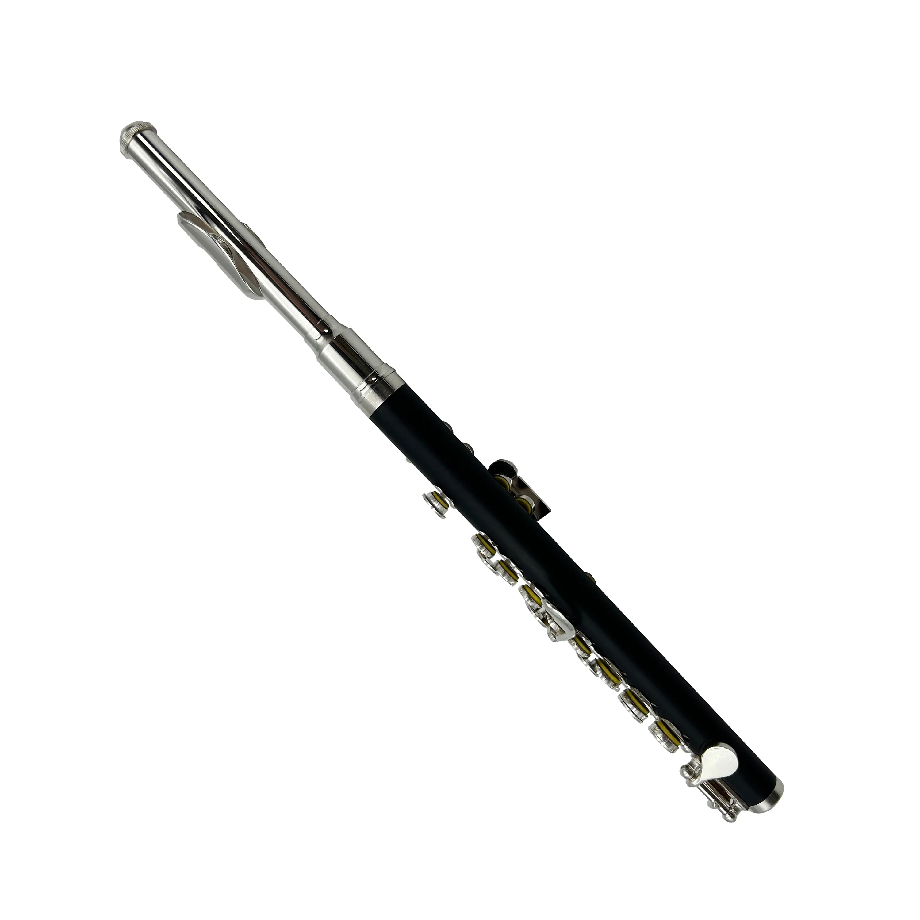 C Key 16 Keys ABS Body Silver Plated Lacquered Finish With Wooden Weights Woodwind Musical Instrument For Band Performance