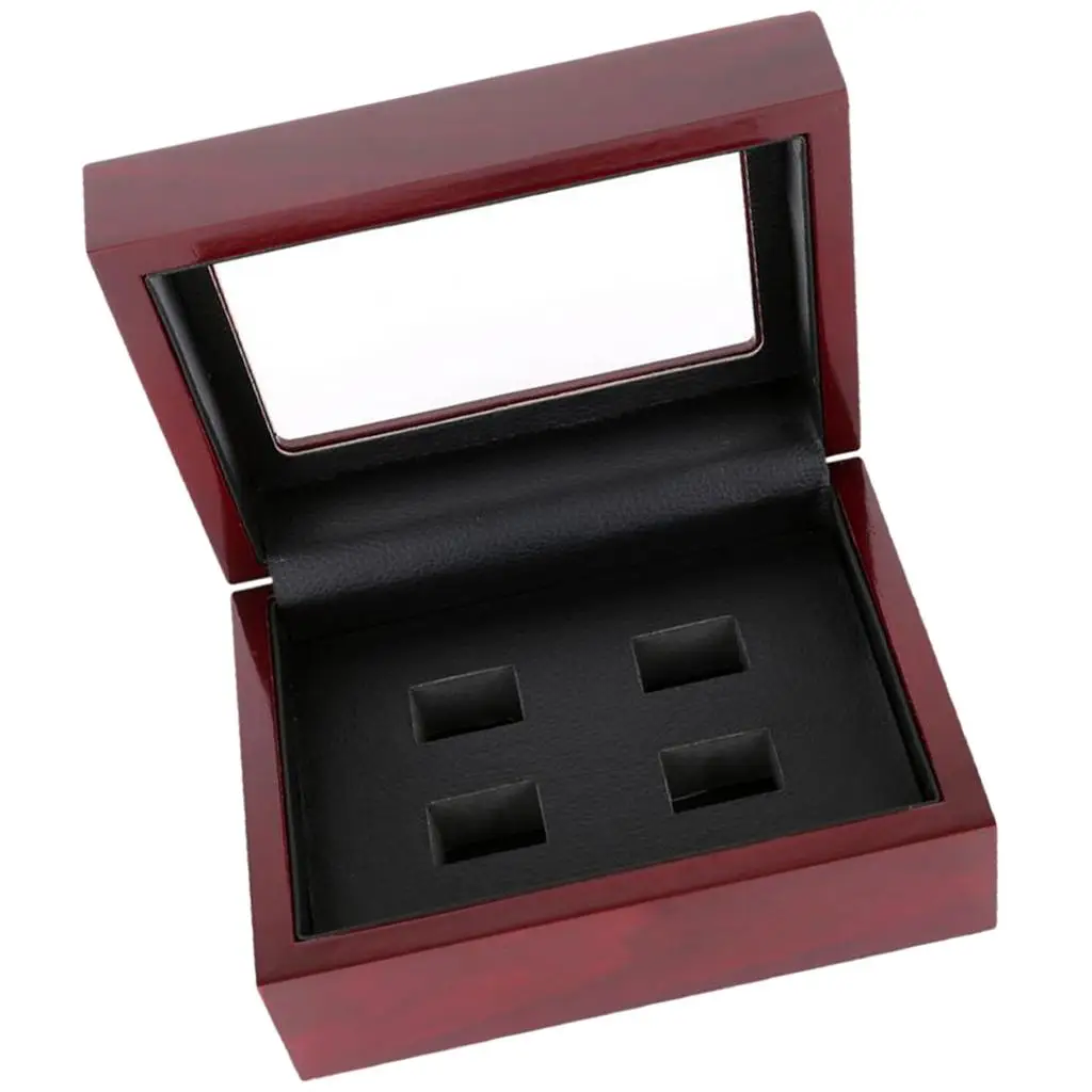 

2-6 Hole Natural Wooden Wine Championship Sports Jewelry Box