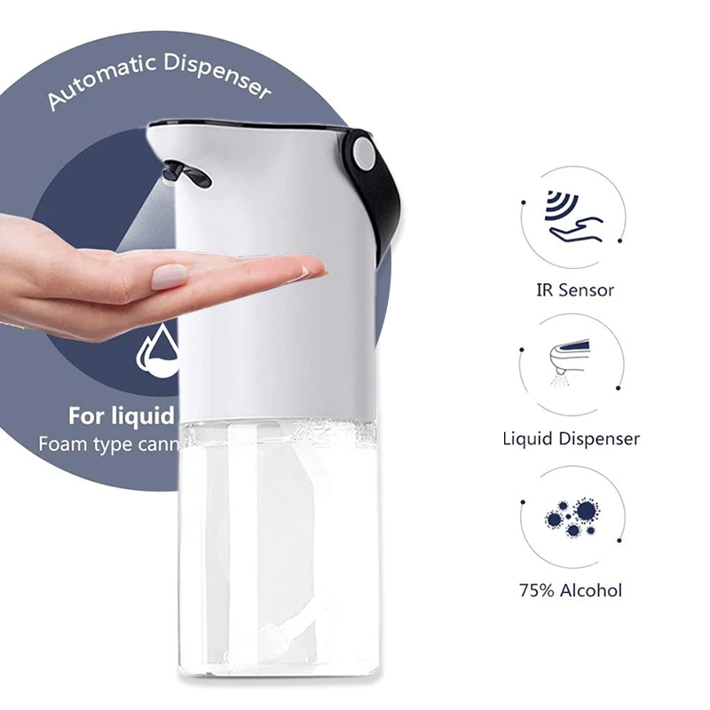 AB08-300Ml Automatic Induction Ethanol Spray Dispenser Touchless Hand Disinfection Machine For Home Restaurant School Hotel