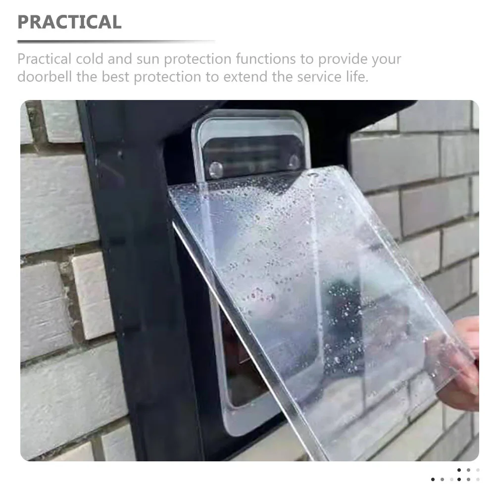 غطاء حماية بلاستيكي مقاوم للماء لجرس الباب، غطاء حماية بلاستيكي مقاوم للمطر لآلة التحكم في بصمات الأصابع في المنزل