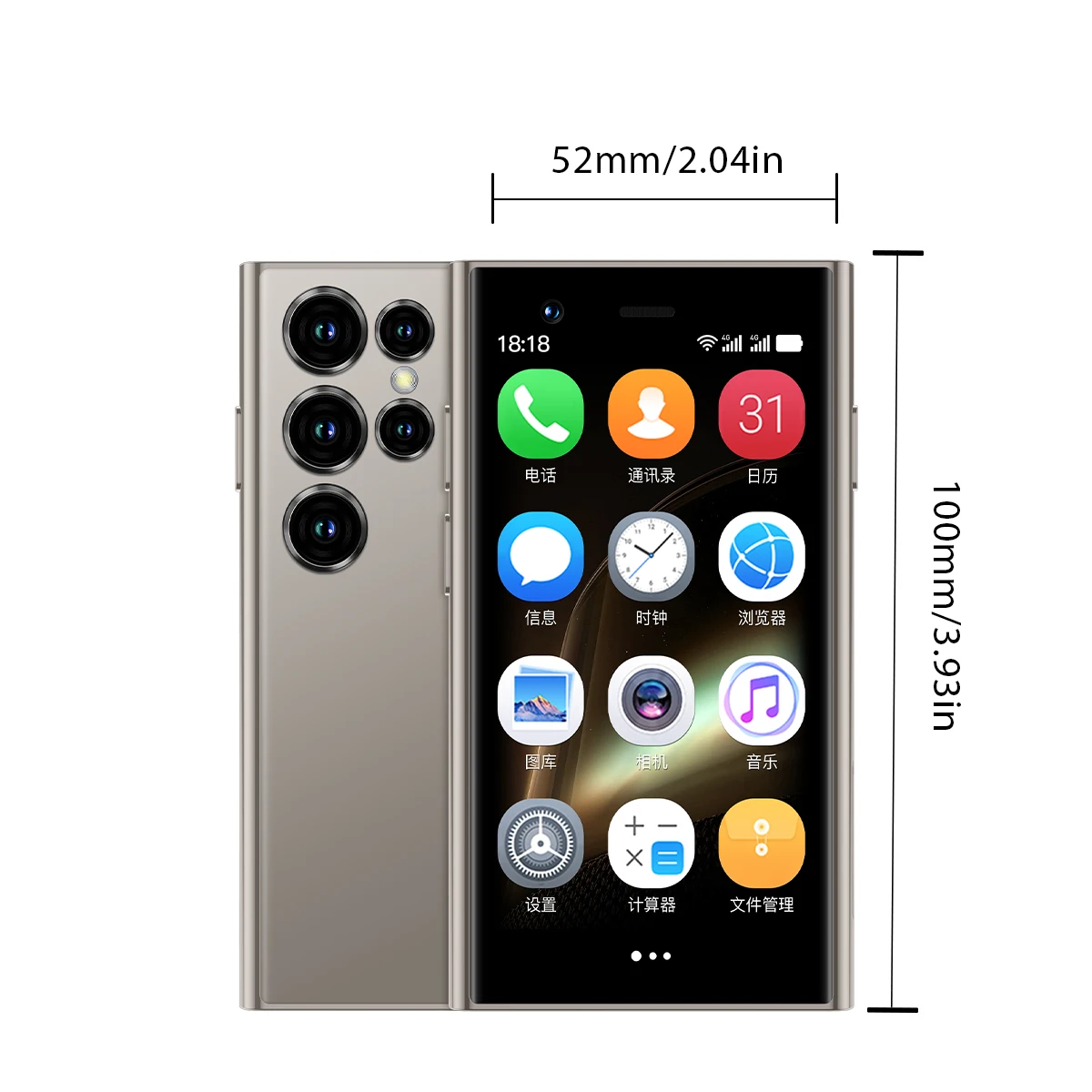 ONEMYTH S23 Pro Mini King 3-inch high-definition screen 2+16GB Android+Play store+dual camera+dual card 1000mAh practical