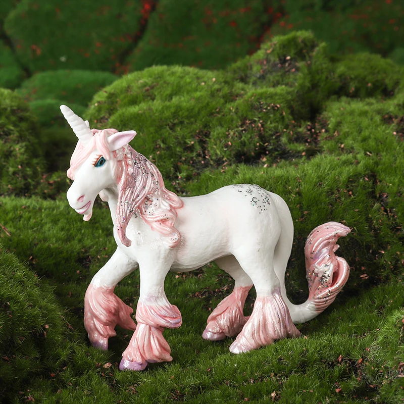 Oenux ตํานาน Rainbow Pegasus จําลองสัตว์ Fairy Tale Fly Horse Action Figures รุ่น PVC ของเล่นเพื่อการศึกษาสาวของขวัญ