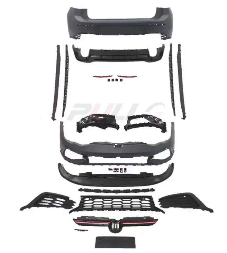 

High quality car bumpers with front and rear bumper and grille side skirt for Golf 8 20-22 upgrade to GTI Clubsport