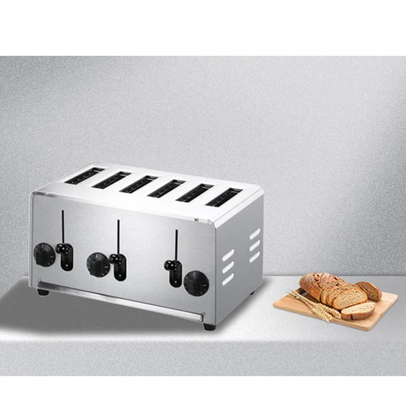 Small Size Smart Toaster Machine 2/4/6 Slices Bread Baking Reheat Machine Electric Pop up Toaster Home Use Mini