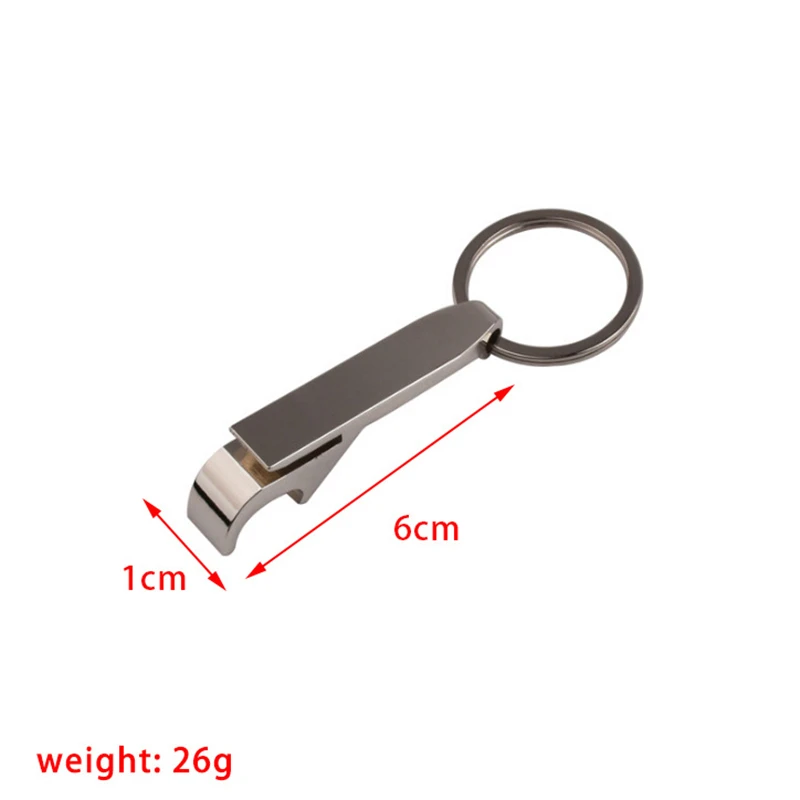 New Portable Pocket Bottle Opener Aluminum Beer Bottle Opener Key Ring Keychain Decor for Wedding Party Favor Gifts Bar Tools