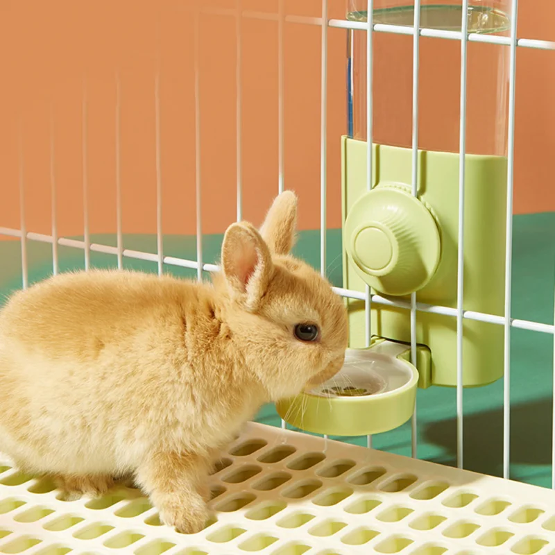 Dispensador de agua para mascotas, Alimentador automático para mascotas, tazón colgante, botella de agua, contenedor de comida, dispensador para cachorros, gatos, conejos y conejillos de indias