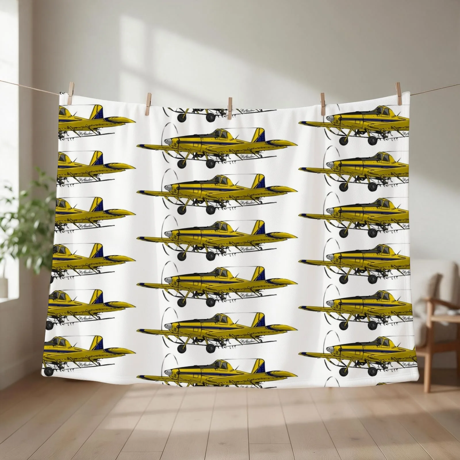 Crop Duster Throw Blanket wednesday Furrys Luxury Nap Blankets