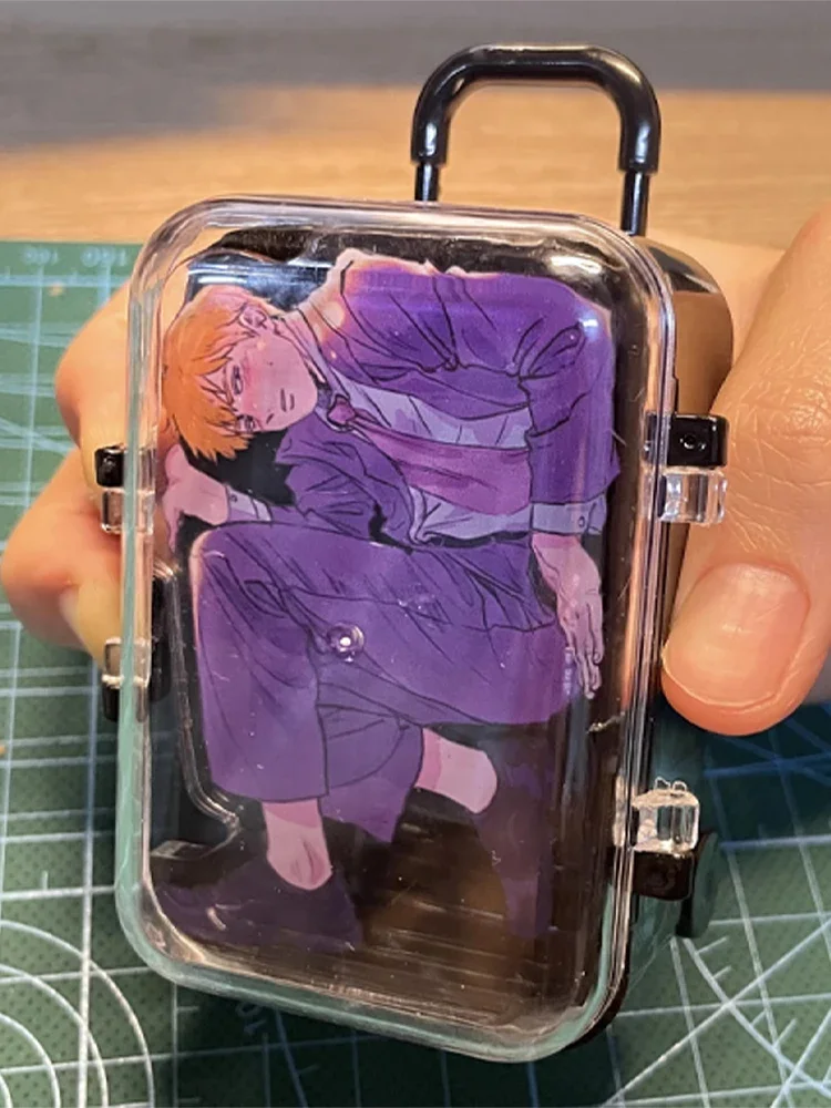 

Anime Mobu Saiko Hyaku/Mob Psycho 100 Reigen Arataka Cosplay Cartoon Acrylic Trunk Stand Figure Suitcase card brick Xmas Gift