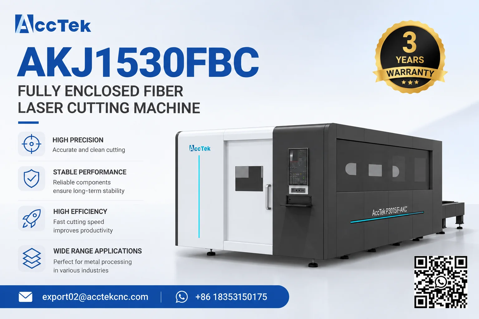 Raycus 2000W 3000W 6000w Fiber Laser Cutting Machine CNC Fully Enclosed Metal Laser Cutter 1530 for Carbon Steel Sheet Cutting