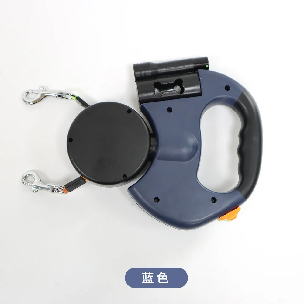 

One-to-two pet leash, automatic retractable retractor, dog chest strap, outdoor small and medium-sized dog walking artifact