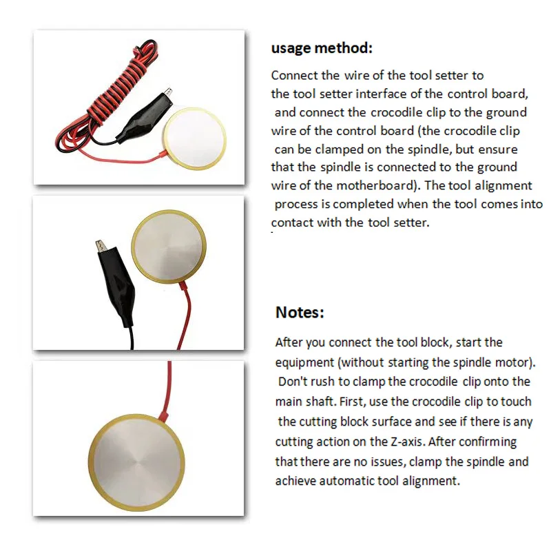 Датчик инструмента оси Z с ЧПУ, установка ножевого блока, зонд для гравировального станка