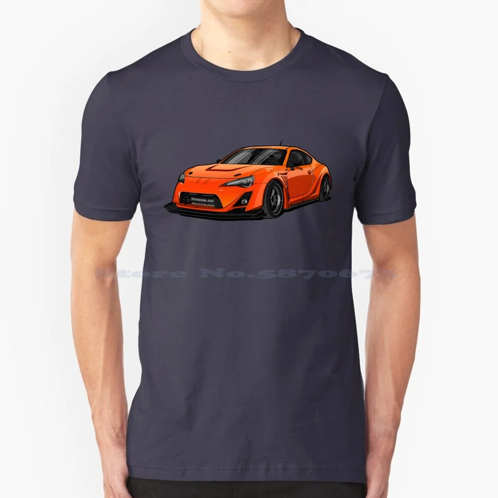 Frs Series Car Slap Sticker T Shirt 100% Cotton Tee Car Scene Slap Drive Drifting Paul Walker Stance Bagged Low Slammed Rx7 Gtr