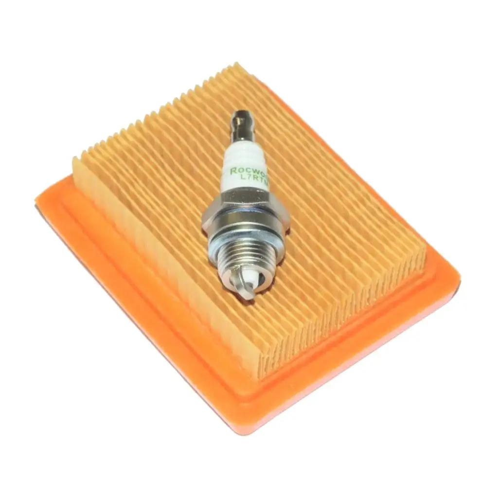 

Air Filter and Spark Plug for Stihl FS120 FS200 FS250 BT120 FR350 HT250 MM55 and Many More Models